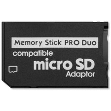 Adaptateur Carte Mémoire Micro SD SDHC TF vers Memory Stick PRO DUO MS PSP Cam