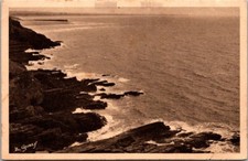 *55867 cpa 50 Carteret - Les Falaises