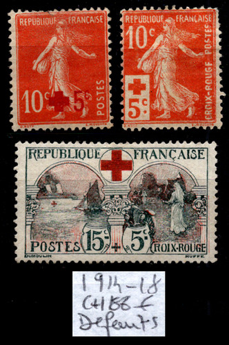 Croix rouge 1914 neufs - 1914-18,, =