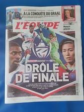 JOUR DE FINALE/ PSG/REIMS/ BORDEAUX-BEGLES /MONACO/JOURNAL L'EQUIPE 124/5/2025