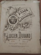 Partition pour piano "Valse des Carillons" par Lucien Durand