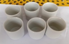 6 Petites verrines porcelaine blanche