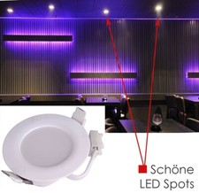 280 Lumen IP44 Plafonnier avec Spots 4W 230V AC pour Cuisine Bain Wc Salle Blanc