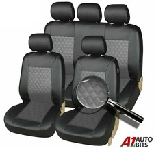 Look Cuir Siège-auto Housse Set Complet Protection Gris Pour Ford Focus Fiesta