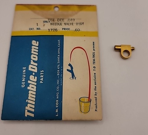 Cox needle valve body - needle,