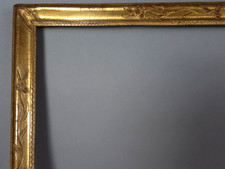 Cadre fin 18e siècle +verre 54,5x43 cm, feuillure: 50x38 cm bois gravé doré C397