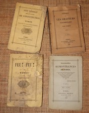 Lot 4 livrets TIMON CORMENIN