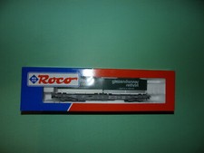 ROCO wagon kangourou + 2 caisses mobiles GIEZENDANNER SBB CFF 46585 (n°1bis)