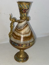 Vase en onyx et bronze