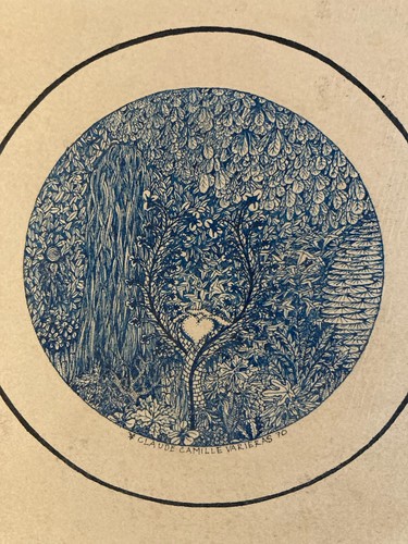 Dessin miniature 1970 encre - miniature,