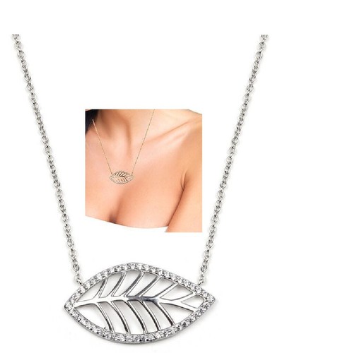 Collier pendentif feuille - collier, "pendentif