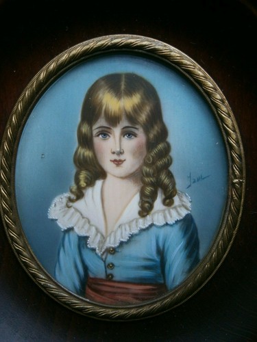 Portrait miniature gouache - portrait,