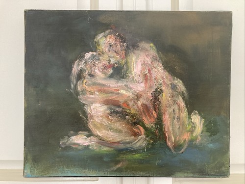 Tableau expressionniste huile - tableau,