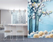 Arbre Bleu 3D Colombe C975