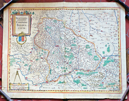 Ancienne carte beauvaisis - ancienne,