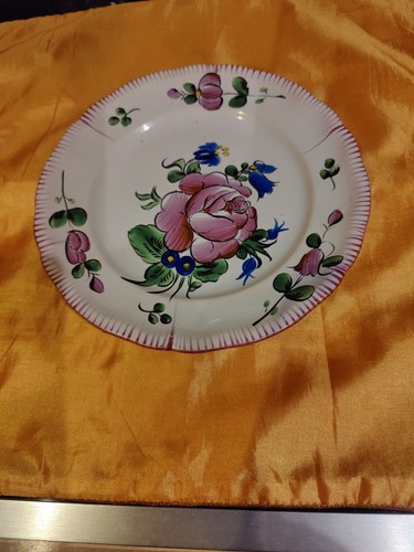 Assiette ancienne faïence - , de