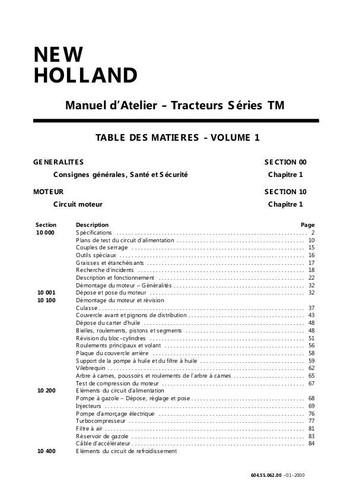 New holland tm115 tm125 tm135 - tm125,