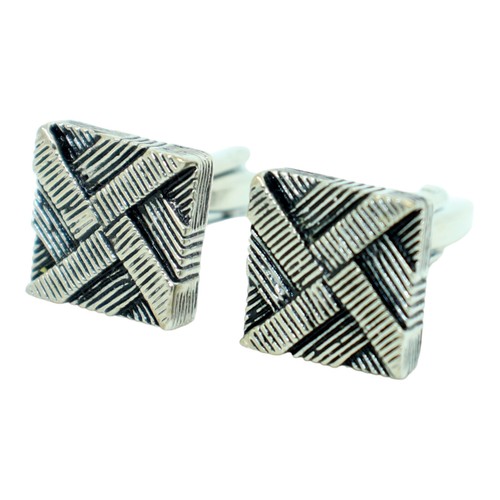 Boutons manchette carrés - boutons,