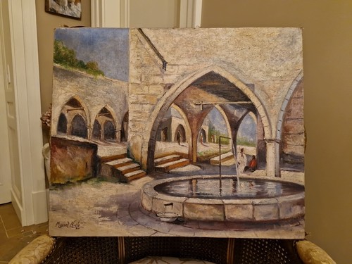 Peinture orientaliste ancienne - peinture,