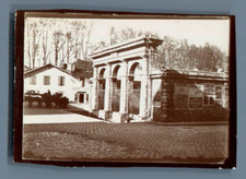 France, Dax, Fontaine d'eau chaude  Vintage citrate print. Landes Tirage 