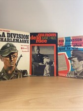 Lot 3 Livres S* - WW2 / Français / Allemand / Division Charlemagne