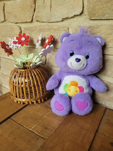 Peluche bisounours mauve - bisounours,