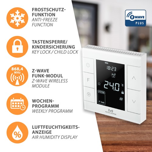 Mco home wave thermostat - home, z-wave