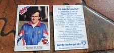 IMAGE  PANINI     FOOT   /    MICHEL   PLATINI    /   VACHE   QUI   RIT  / No  1