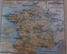 J. SCHEIBLING / C. LECLERC, Atlas Mural VIDAL-LABLACHE - Cartes de notre Enfance