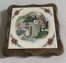 Ancien Dessous De Plat Carreau