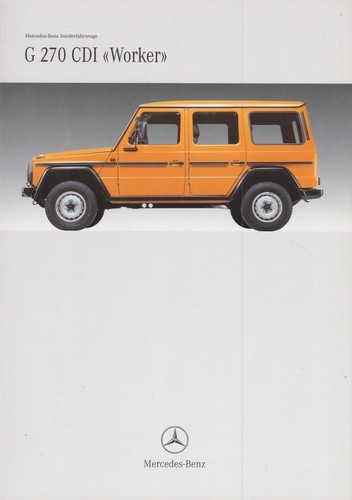 Catalogue brochure mercedes - mercedes, g