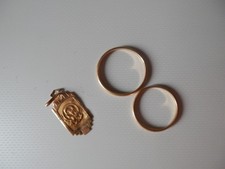 Lot bijoux médaille bague OR 18 k  - 3,70 grs 18 carats