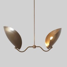 2 abat-jour à disque incurvé