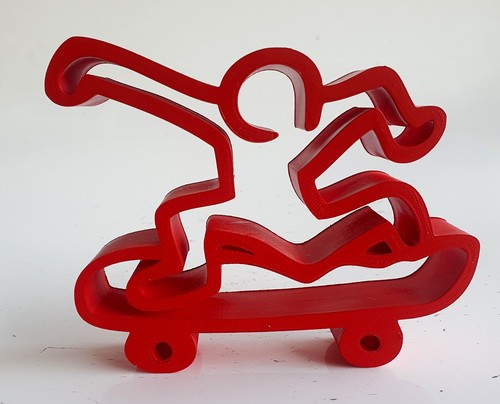 Sculpture mini skater haring - mini,