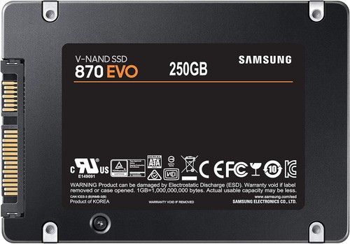 Disque ssd samsung 870 - evo, 250