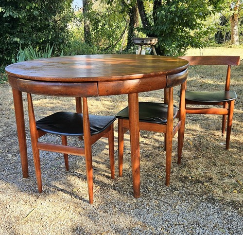 Table chaises roundette hans - table,