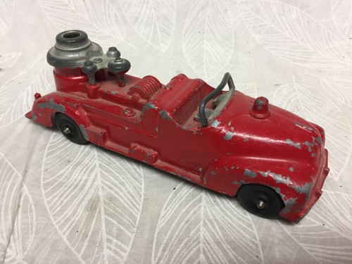 Vintage metal toy fire truck - vintage,