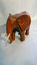 sculpture elephant en bois