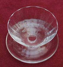 magnifique rare 1 ancienne  grande coupe a glace en cristal de Daum signé