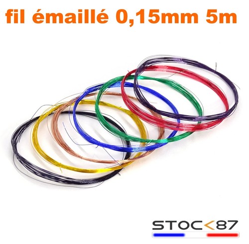 Fil émaillé cuivre - 5m,