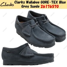 Clarks Wallabee GORE-TEX Blue Grey Suede 26176570 UK 4-13