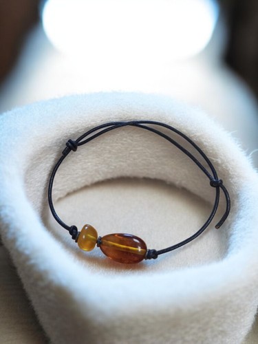 Bracelet vintage ambre - vintage,