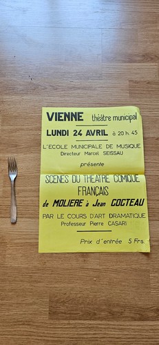 Affiche théâtre vienne - théâtre, de
