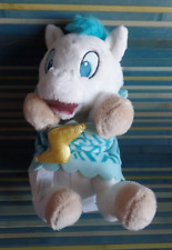B15G / doudou peluche cheval pegase blanc dans sa couverture bleue DISNEY BABIES