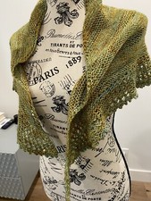 Hand-knitted Melange Shawl