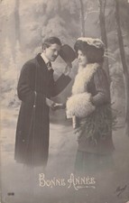 CP NOIR BLANC BONNE ANNEE