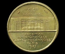 Médaille En Laiton, Exposition Internationale 1937 Arts et technique