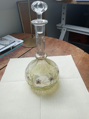 Carafe verre peint hauteur - verre,