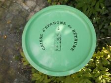 Très joli plateau sérigraphié BEFFROI Béthune Grand Place Caisse Epargne 1960 !