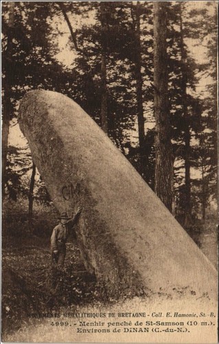 Cpa menhir penche - menhir, de